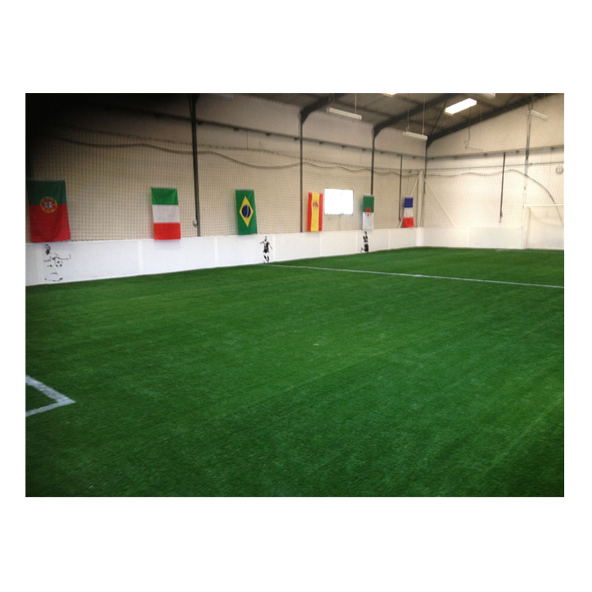 Super strong non infill artificial turf for football mini soccer futsal field