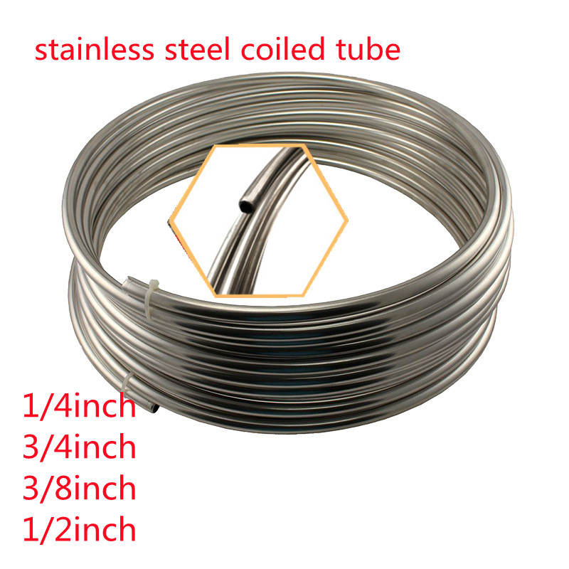 ASTM A789 2205 Kelas Stainless Steel Coil Tube pikeun garis kontrol