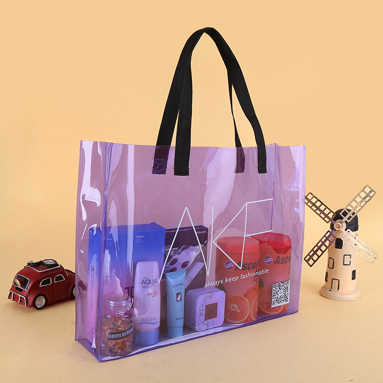 Women Jelly Handbags Fashion Clear PVC Summer Clutch Transparent Glitter Tote Bag