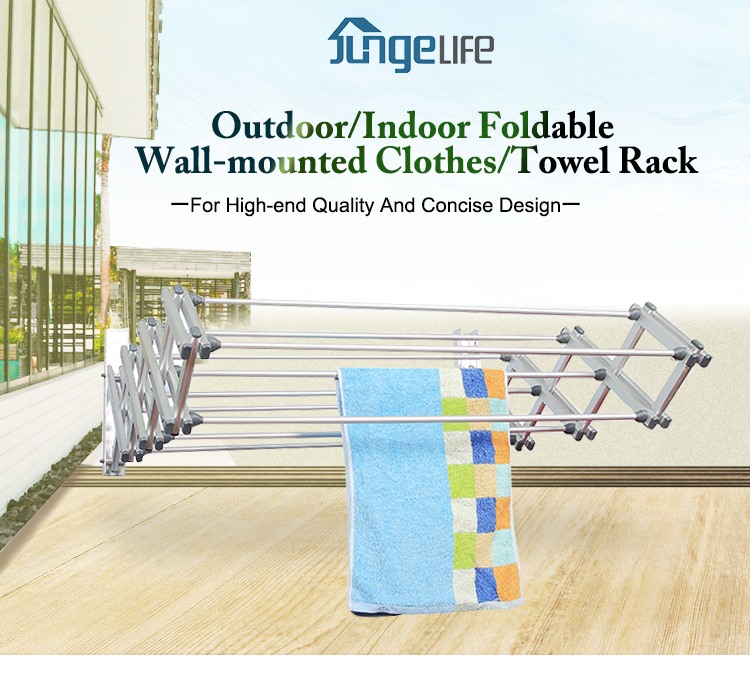 	 Wall Mounted Folding Drying Rack