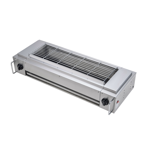 Commercial Smokeless Gas Grill Stainless Steel Outdoor Barbecue Grills Small BBQ grill Machine