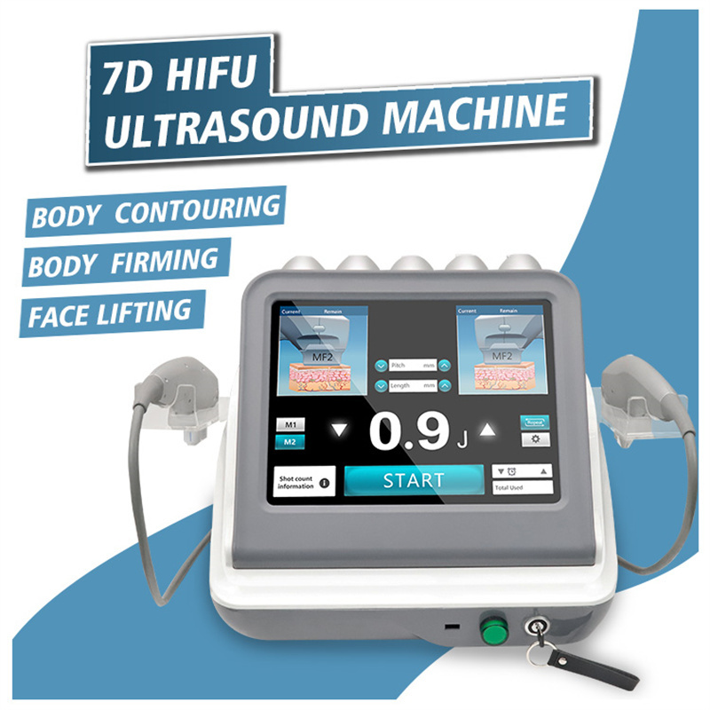 Portable 7d Hifu body slimming ultrasound face lifting wirnkle removal machine
