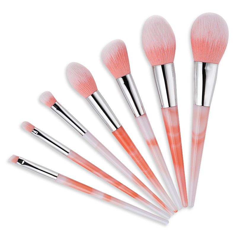 7PCS Spazzola di maquillaje cosmetica multitaglia prufessiunale prufessiunale