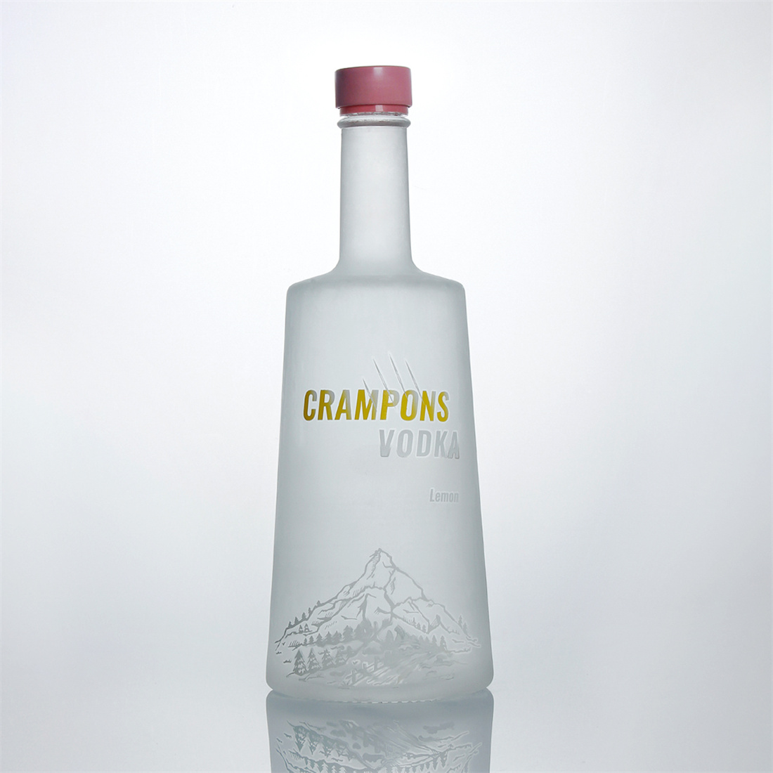 Customized Vodka Glass Bottle with Cap