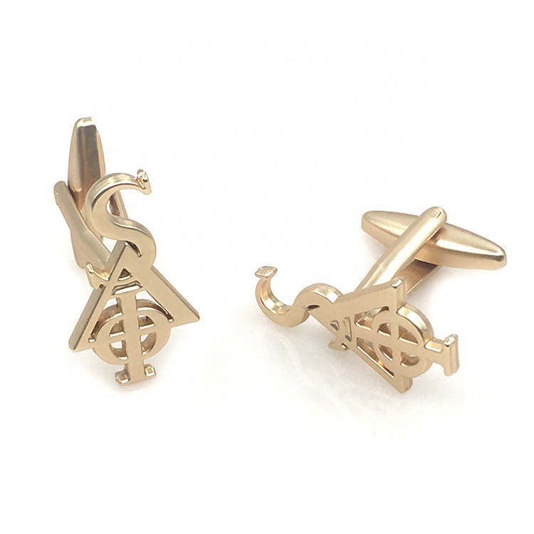 Brass high-end cufflinks