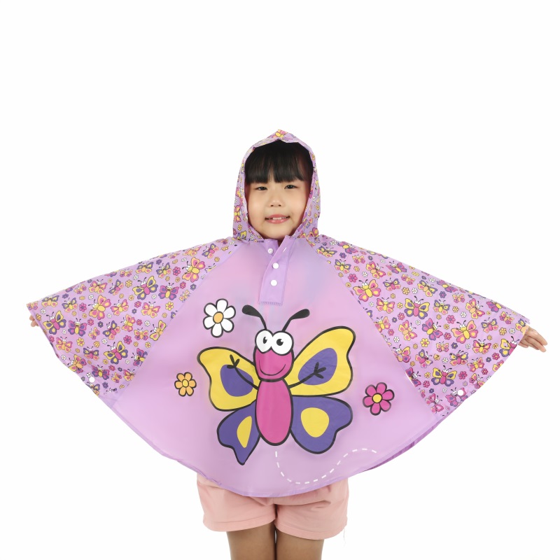 Children’s fashion cartoon printing PVC poncho