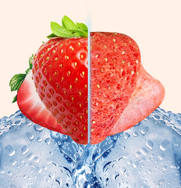 2021 New batch No Sulfur Dried fruit Freeze dried strawberry Freeze-Dried Strawberries Whole