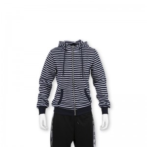 عورتن لاء پٽي zipper hoody جيڪٽ