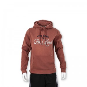 hoodies pullover pẹlu titẹ ati iṣẹ-ọṣọ fun awọn obinrin