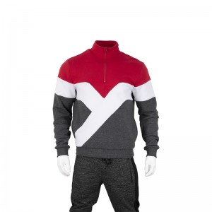 Colorful puzzle track jacket for men