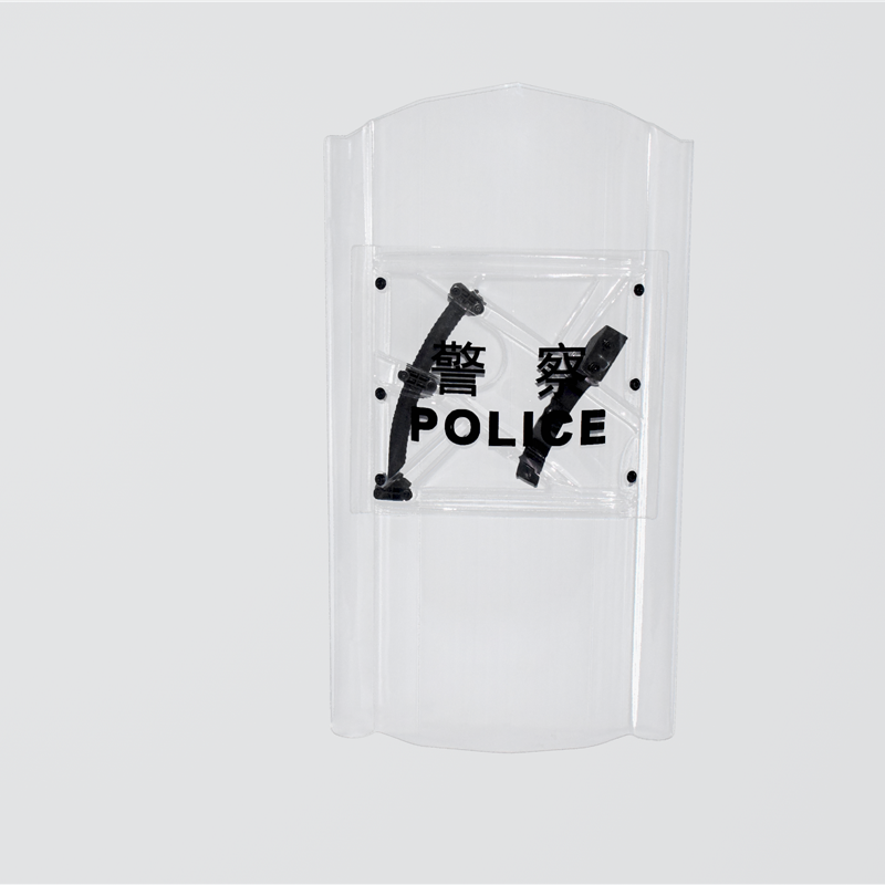 High impact clear polycarbonate CZ-style anti-riot shield