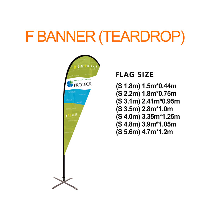 F Banner(Teardrop flags)