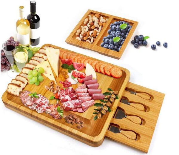 Bamboo Cheese Cutting Board and Serving Tray