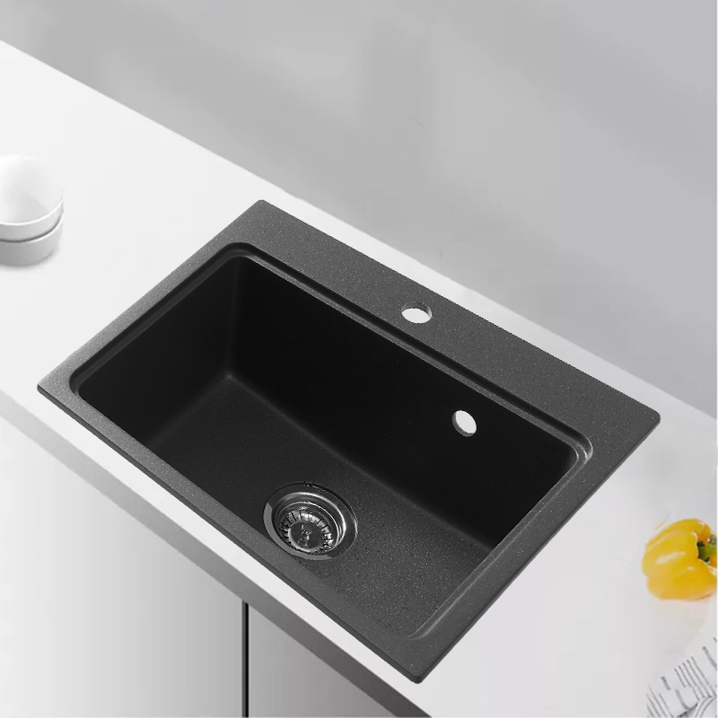 Composite Kitchen Bassin Bowl Sink Quartz 580