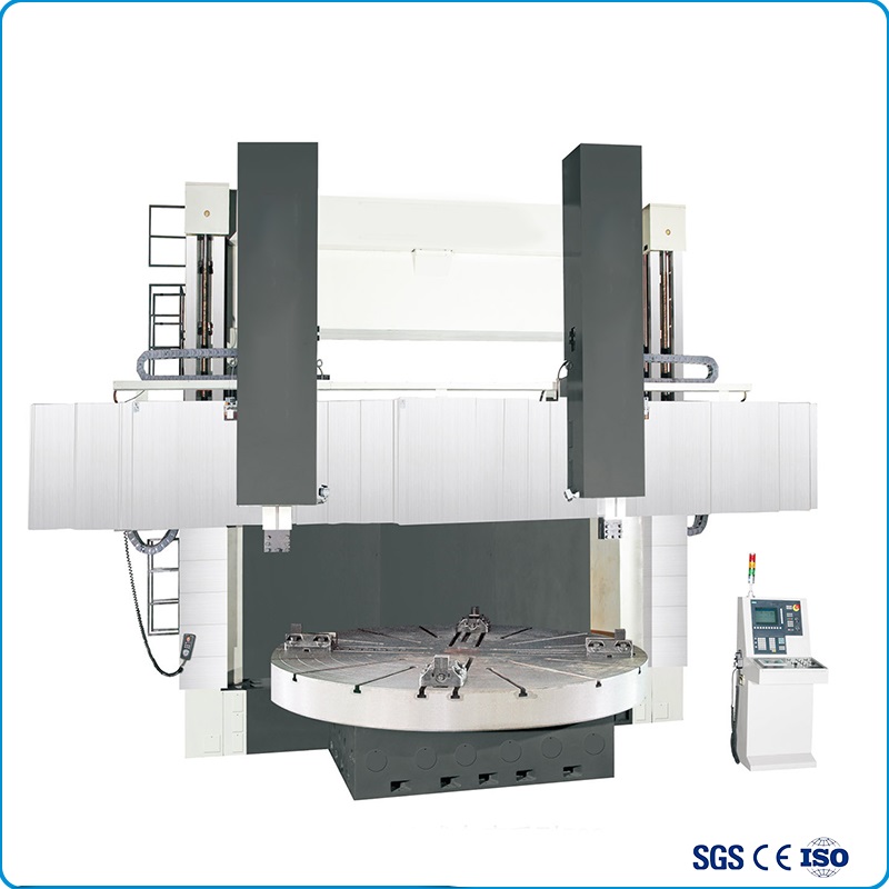 CNC ڊبل ڪالمن عمودي برج ليٿ