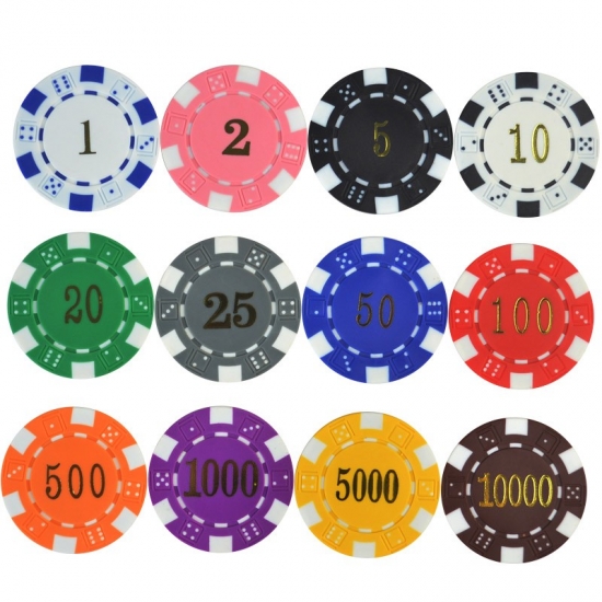 ABS material bronzing cheap poker chips