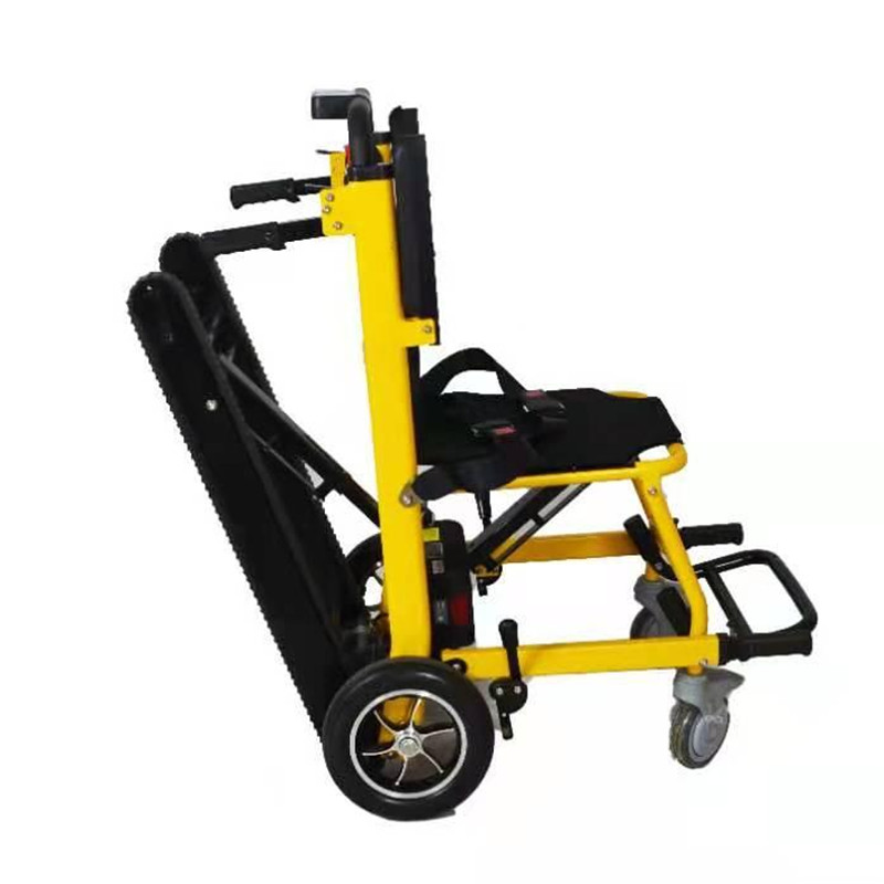 10-calowy składany fotel ewakuacyjny z dużym kółkiem Elektryczny mobilny wózek schodowy dla osób starszych i niepełnosprawnych