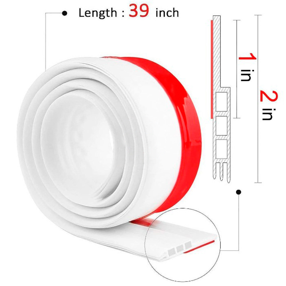 25mm Width Wooden Door Bottom Self Adhesive Silicone Rubber Seal Strip