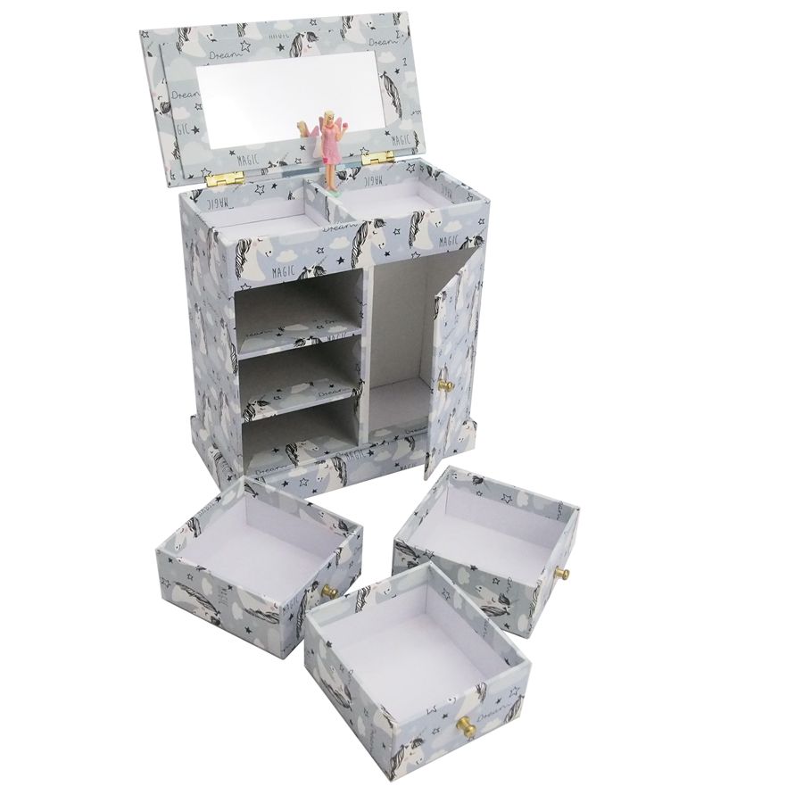 Children Hair Accessories Gift Box  Princess Birthday Gift High-end Jewelry Music Box