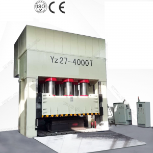 मोटी धातु प्लेट के लिए एच फ्रेम 4000 टन धातु गहरी ड्राइंग हाइड्रोलिक प्रेस मशीन