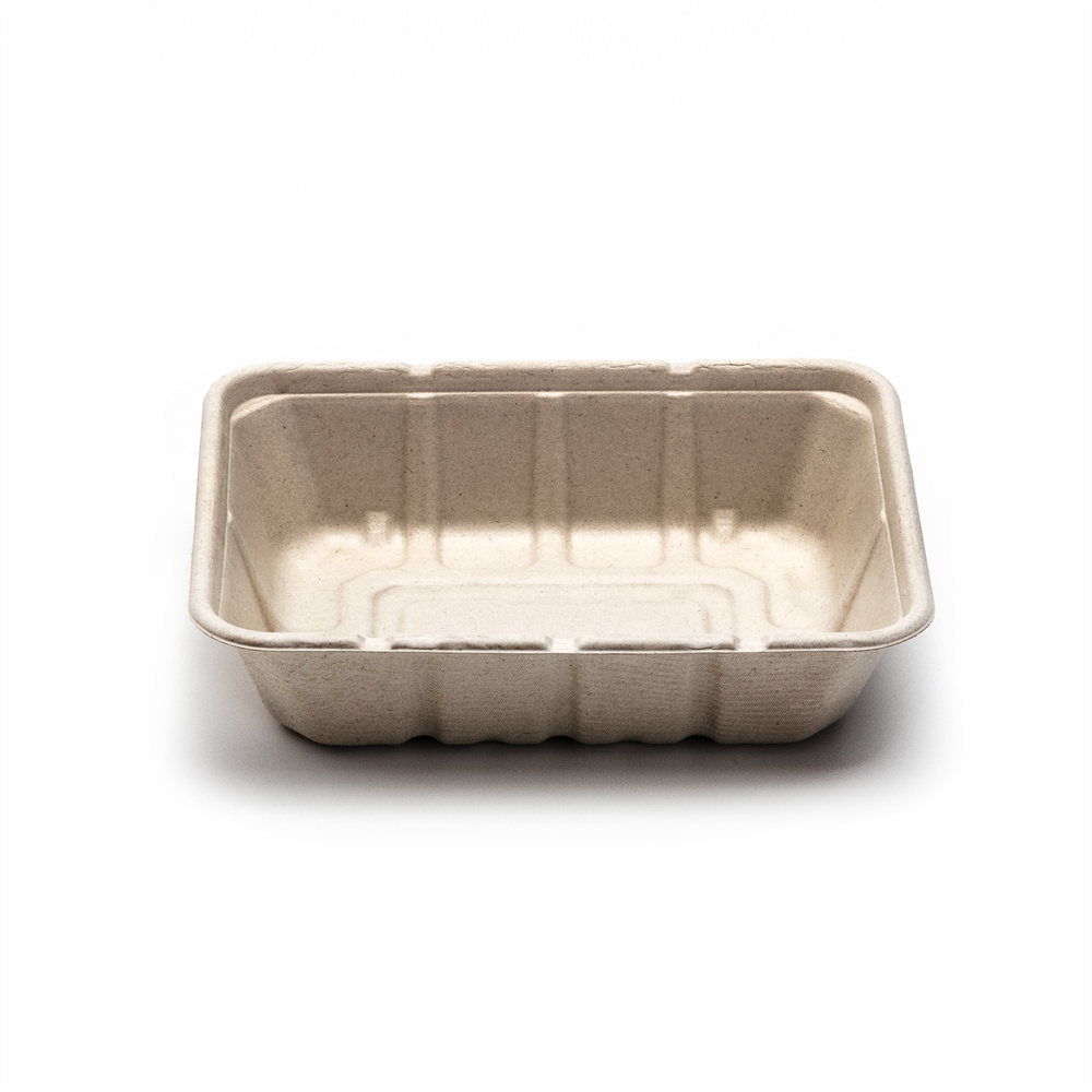 Compostable Salad Bowl Takeaway Bagasse Bowl 1200ml sugarcane family salad bowl