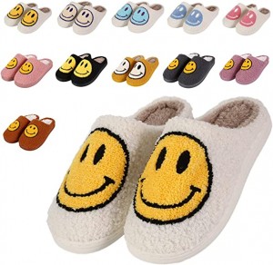 2022Hot sale Fashion Smile Face Women slippers Home Indoor Shoes