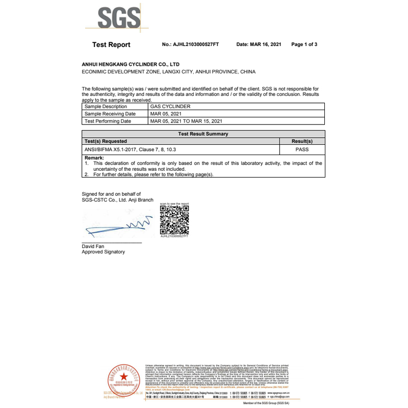 ANSI-BIFMA-Test-Rapport-1