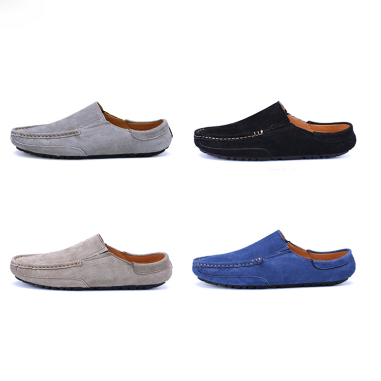 Custom Summer Cool Outdoor Moccasin Loafer Shoes Low Flat Slipers for Men