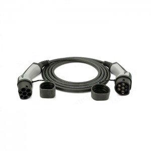 EV Cable (32A 3 Wajiga 24KW) oo leh 16ft/5m Nooca 2 Dheddig ilaa Labka