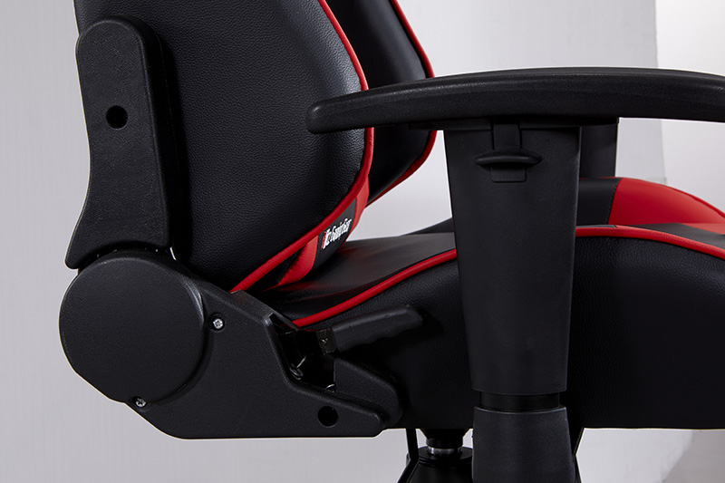 Cadeira de jogos para PC ajustável estilo corrida com suporte lombar-8