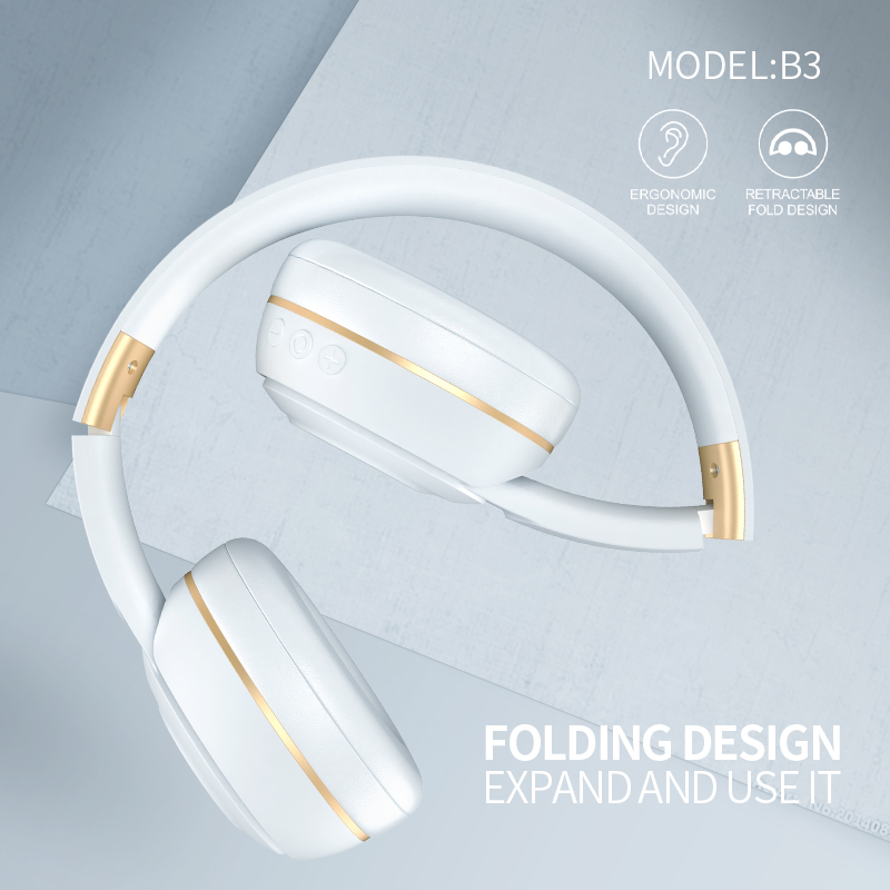 ໃໝ່ B3 Deep Bass Headset ຫູຟັງຫູຟັງຫູຟັງໄຮ້ສາຍ