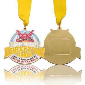 Custom Triathlon Metal Medal Manufacturer