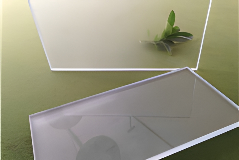 Patterned frosted glass for use in the bathroom