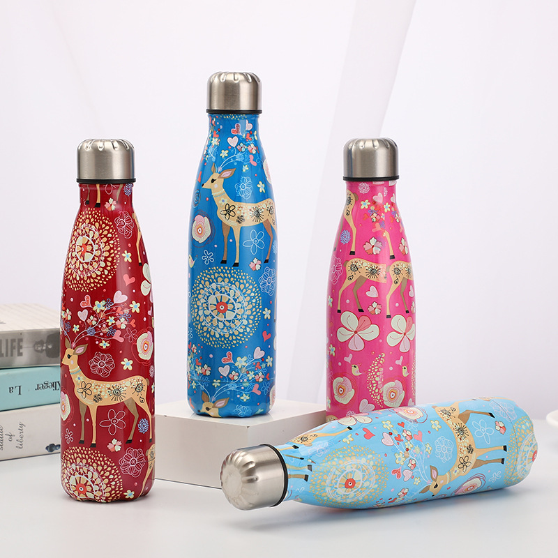 Single 304 SS Wall Water Sport Cola Bottle