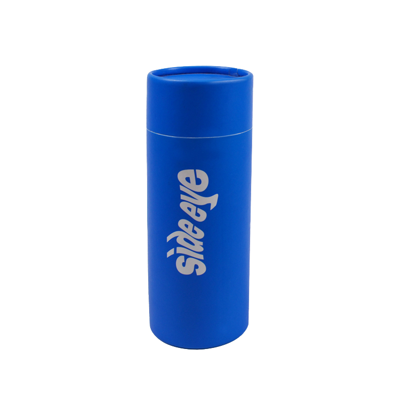 Blue Kraft Paperboard Tubes, Kraft Paper Containers for Tea Coffee or Crafts, Not Push-up