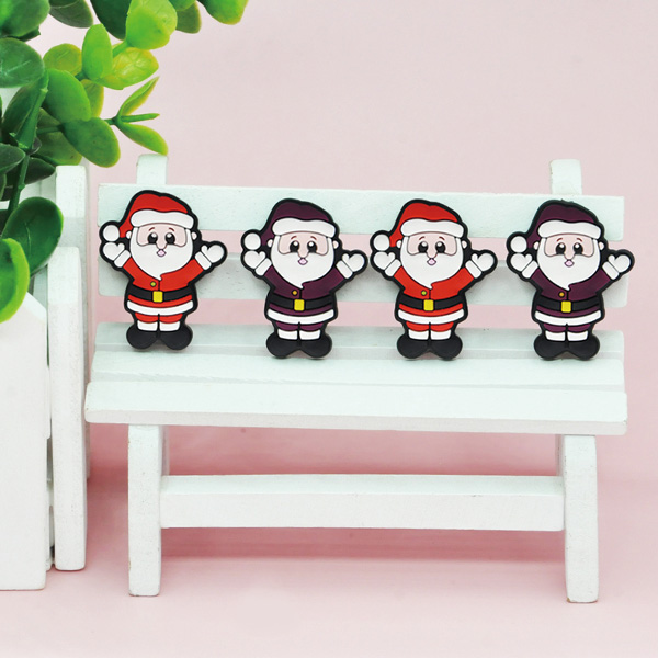 Snowman  Christmas Theme Cartoon Silicone Focus Ball Pen Small Ball Pen for Production