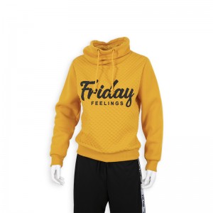 sweatshirt ti o ga-kola fun awọn obinrin