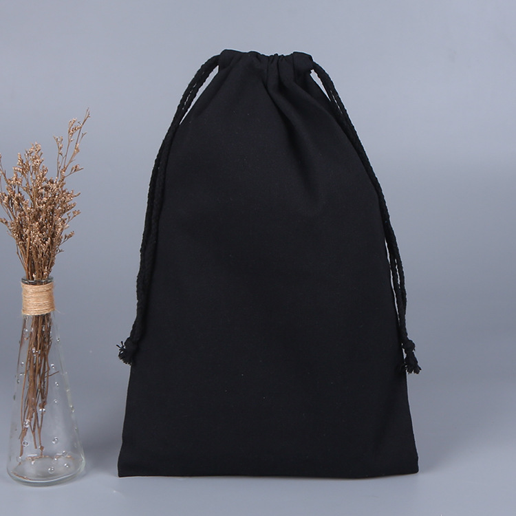 Personalized Custom high quality fashion cotton canvas drawstring bag