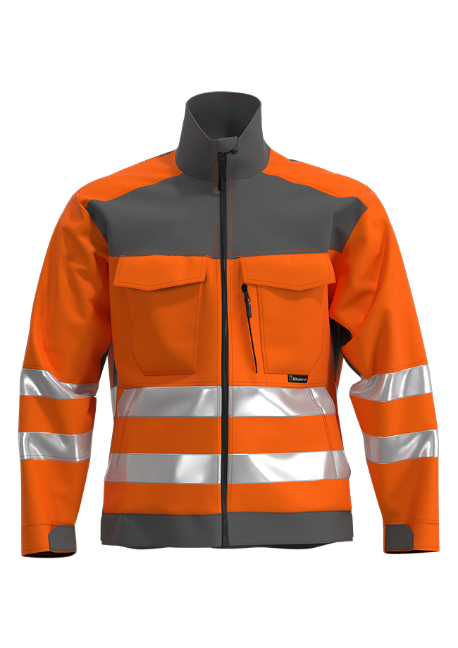 Custom workwear jackets Hi-vis safety reflective jacket waterproof and windproof jacket for construction wholesale