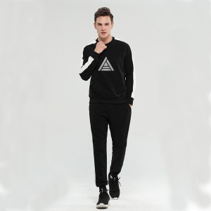 2021 new season customized crewneck and bottom tracksuits for lovers men and women