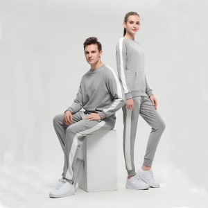 2021 xilli cusub oo la habeeyey crewneck iyo tracksuits hoose ee kuwa jecel marl gray