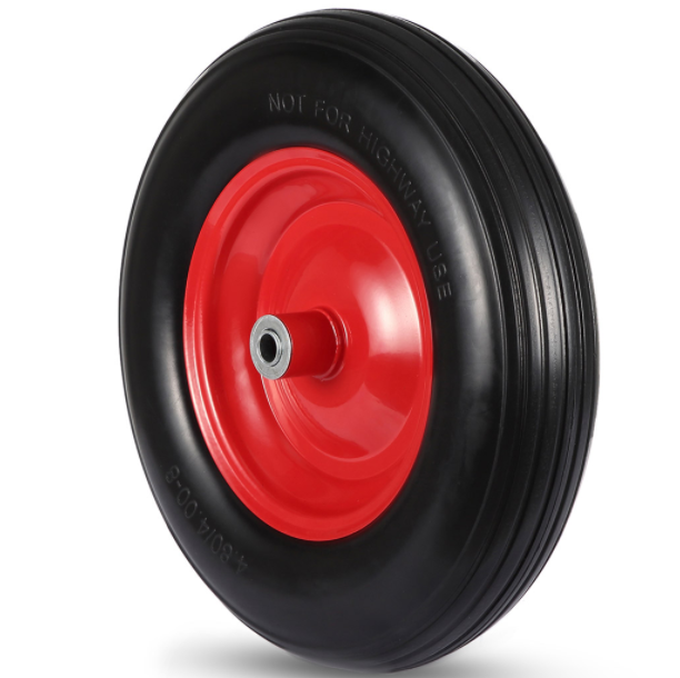 Polyurthane Flat Free Wheel For wheelbarrow 4.80/4.00-8