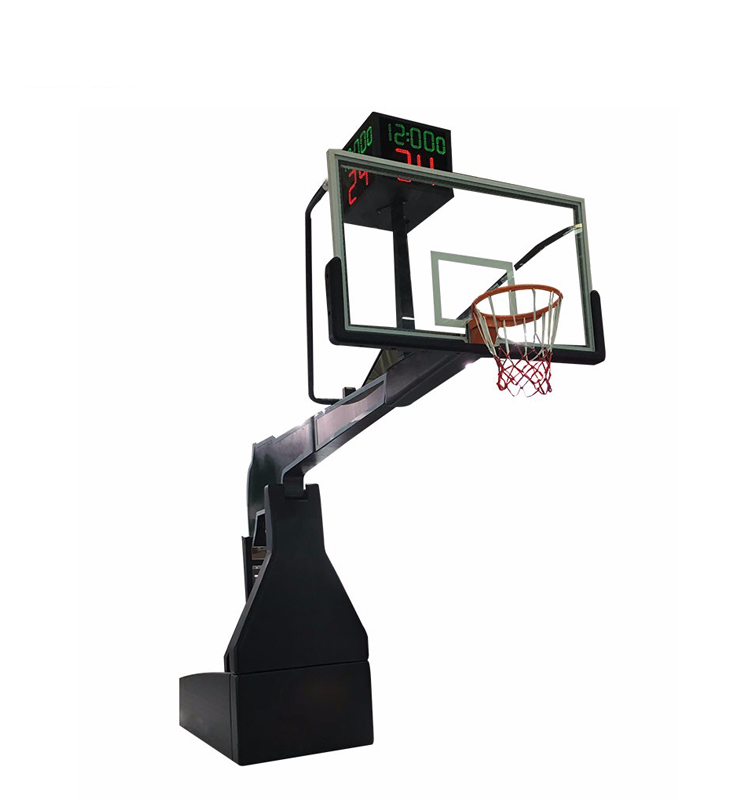 New Product Tempered Gass Backboard Hydraulic Basketball Hoop Stand