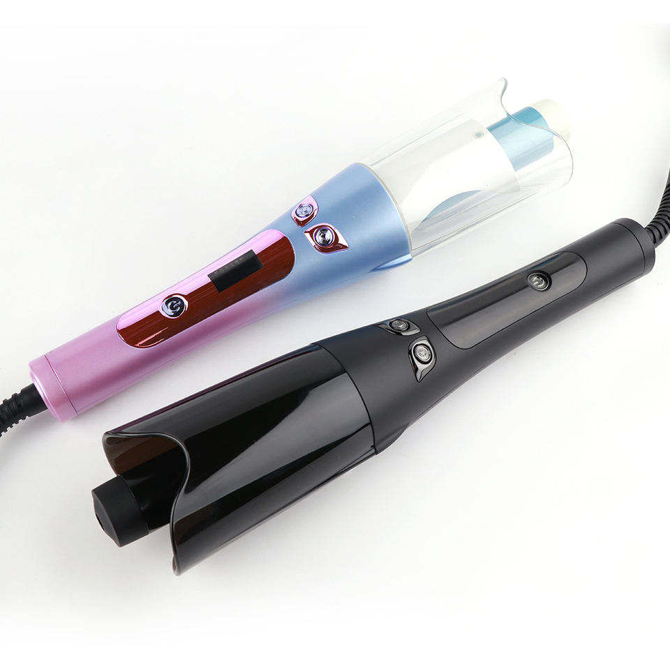 LS-H1027 Electric Auto Hair Curler Magic Curling Iron 360 Rotating Instant Roller