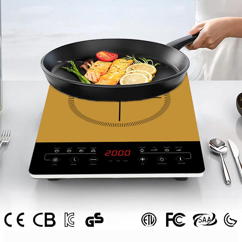 Portable Single Burner Electric Cooktop Hot Plates with Sensor Touch Control, Child Lock, Timer