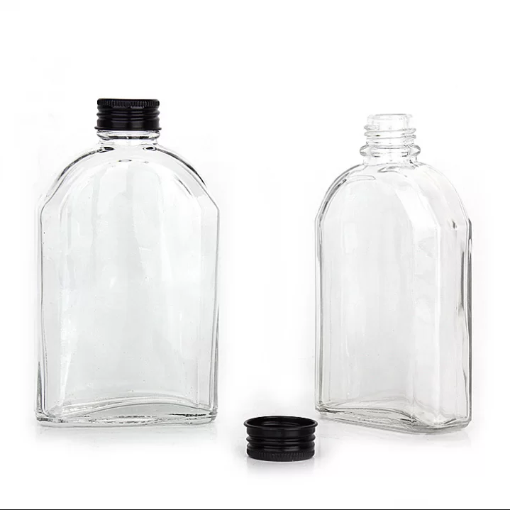 Flat black 8oz 16oz lotion glass soap foam pump bottle