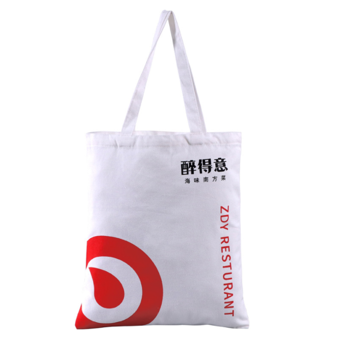 Fashion OEM And ODM Two Handle Cotton Canvas Shopping Tote Bag with logo