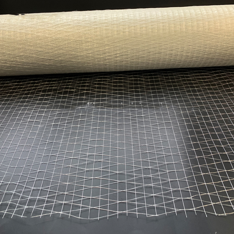 Tri-directional Fiberglass mesh laid scrim for aluminum foil insulation using