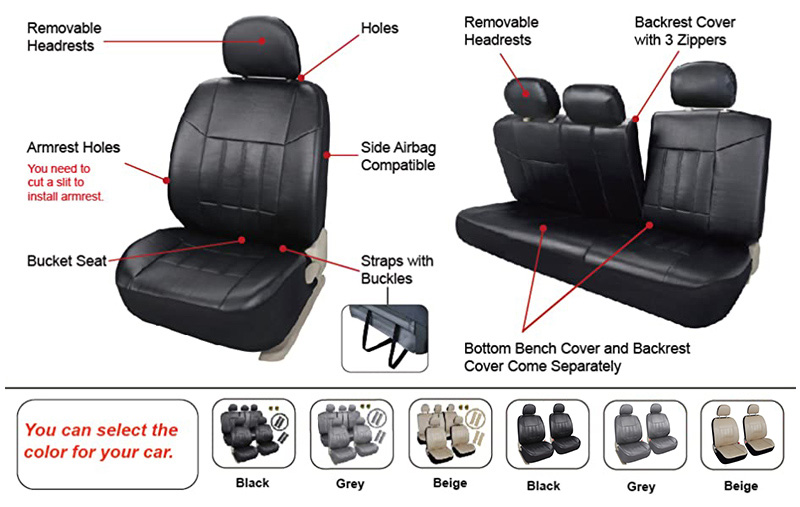 I-General-Low-Back-Seat-Cover-Combo-Pack-Grey-8