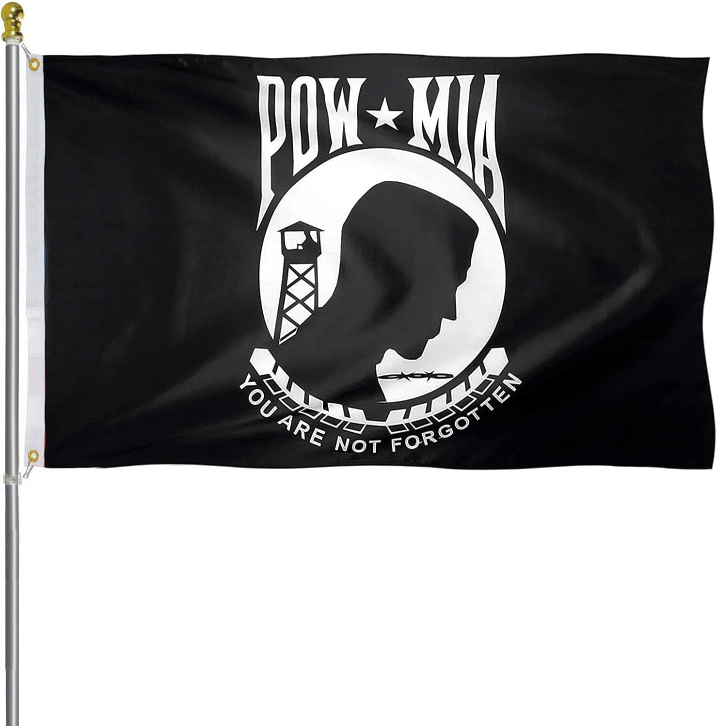 POW Mia Flag Embroidery Printed Pole Car Boat Garden
